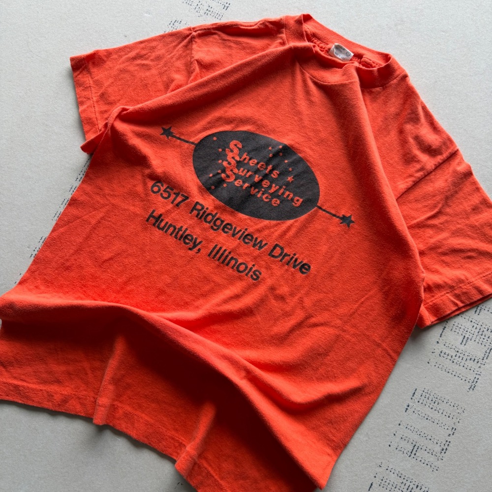 Vintage 80s Sheets Surveying Service T-shirt